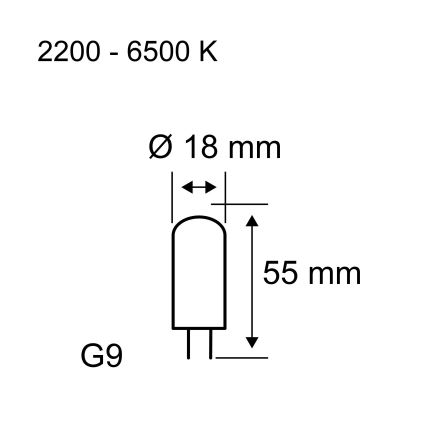 LED dimmbares Leuchtmittel G9/4W/230V 2200-6500K - Paulmann 28820