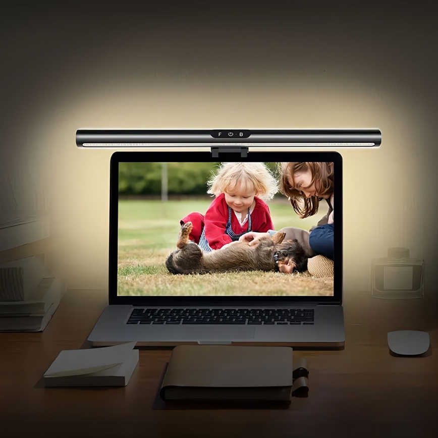 LED dimmbares Touch-Monitorlicht LED/5W/5V 3000/4000/5000/6000K 42 cm schwarz