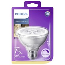 LED-Dimmbirne Philips E27/9,5W/230V 2700K