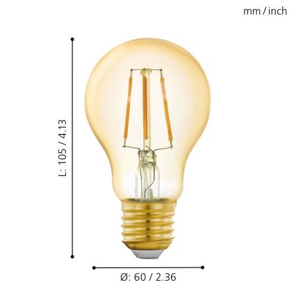 LED-Dimmbirne E27/5,5W/230V 2200K - Eglo