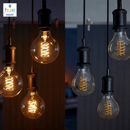 LED Dimmbare Glühbirne Philips HUE WHITE FILAMENT G93 E27/7W/230V