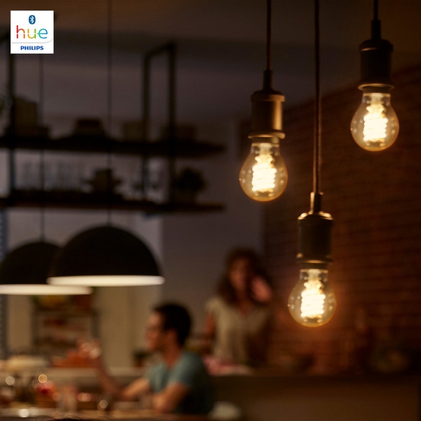 LED Dimmbare Glühbirne Philips HUE WHITE FILAMENT G93 E27/7W/230V