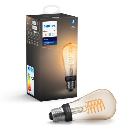 LED-Dimmer-Glühbirne Philips Hue WHITE FILAMENT ST64 E27/7W/230V 2100K