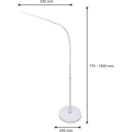 LED-Dimmleuchte 3in1 LED/10W/230V 3000/4000/6000K CRI 90 Weiß