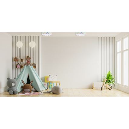 LED Dimmbares Kinder-Deckenleuchte SMART GALAXY KIDS LED/24W/230V 3000-6500K bunte Punkte + Fernbedienung