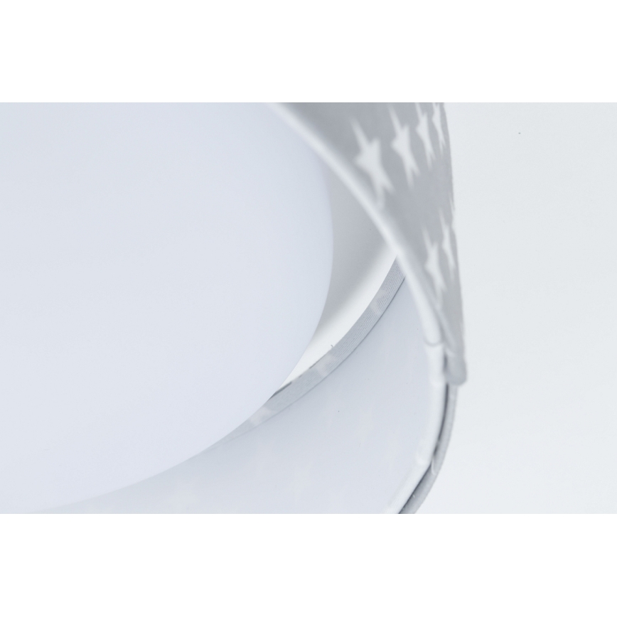 LED Dimmbares Kinder-Deckenleuchte SMART GALAXY KIDS LED/24W/230V 3000-6500K Sternenmuster grau/weiß + Fernbedienung