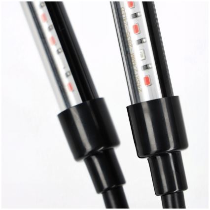 LED dimmbare flexible Tischlampe mit Clip zur Pflanzenzucht VITARO 4xLED/10W/230V schwarz