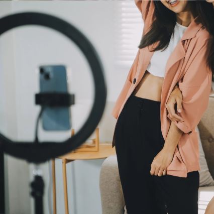 LED dimmbare Lampe mit Stativ und Halterung für Vlogging LED/10W/5V 2700-6500K