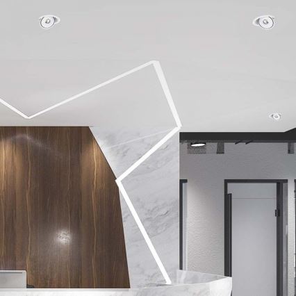 LED Einbau-Spotleuchte LED/12W/230V 3000/4000/6400K Ø 12 cm Weiß