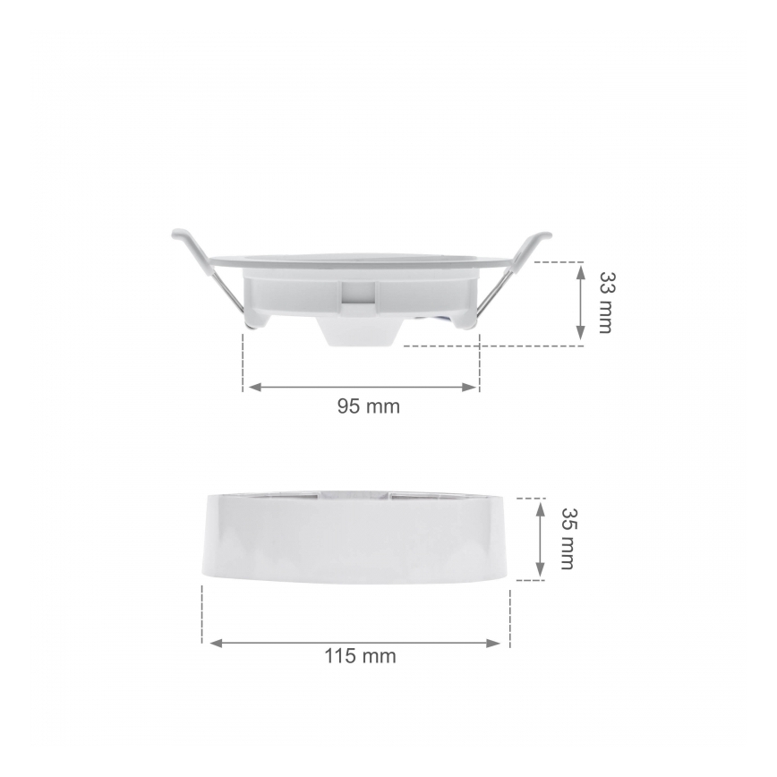 LED-Einbauleuchte ALGINE 2-in-1 LED/6W/230V 3000K weiß