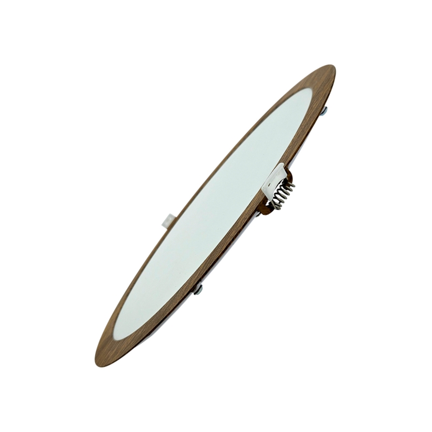 LED-Einbauleuchte CIRCLE LED/24W/230V 4200K d 29,6 cm braun