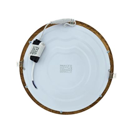 LED-Einbauleuchte CIRCLE LED/24W/230V 4200K d 29,6 cm braun