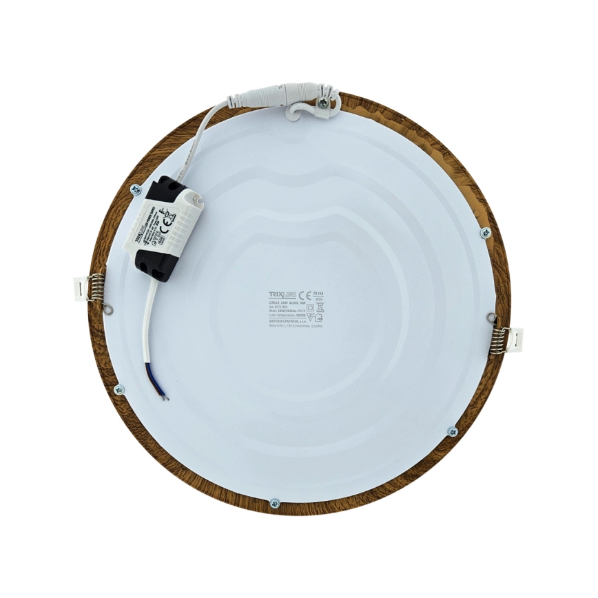 LED-Einbauleuchte CIRCLE LED/24W/230V 4200K d 29,6 cm braun