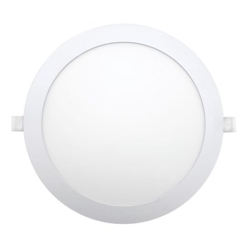 LED-Einbauleuchte CIRCLE LED/24W/230V 6500K d 30 cm weiß
