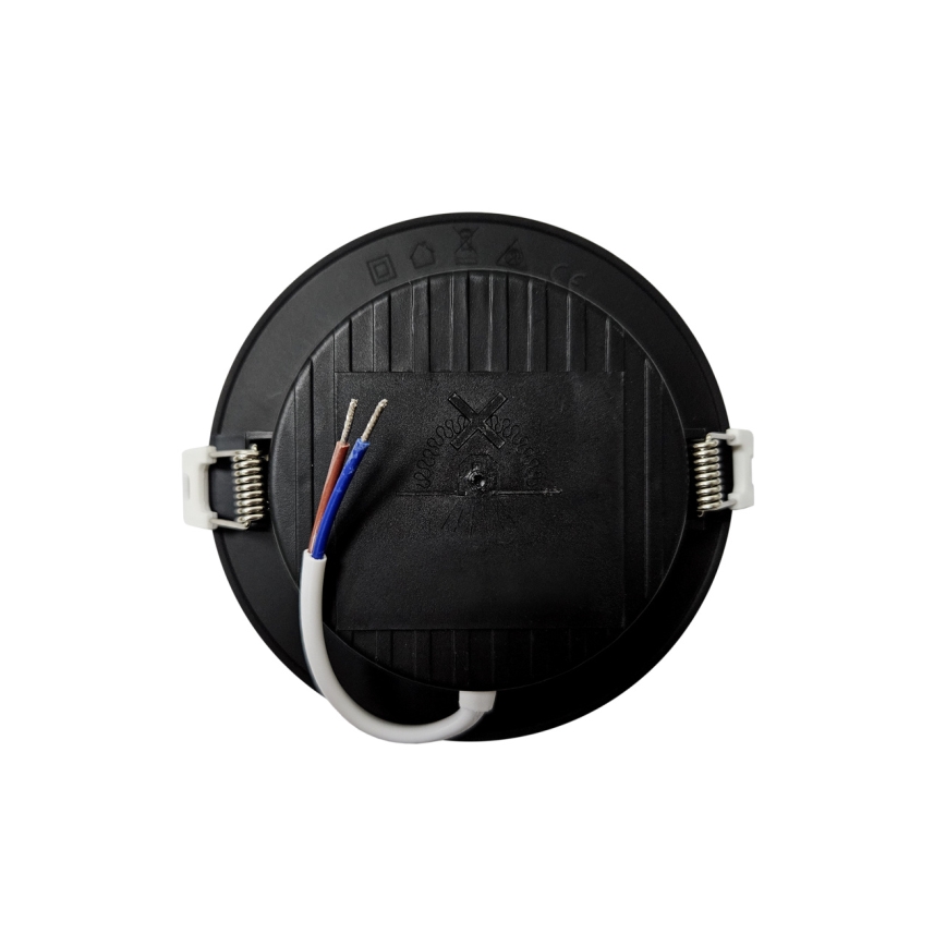 LED-Einbauleuchte CIRCLE LED/6W/230V 4000K d 12 cm schwarz