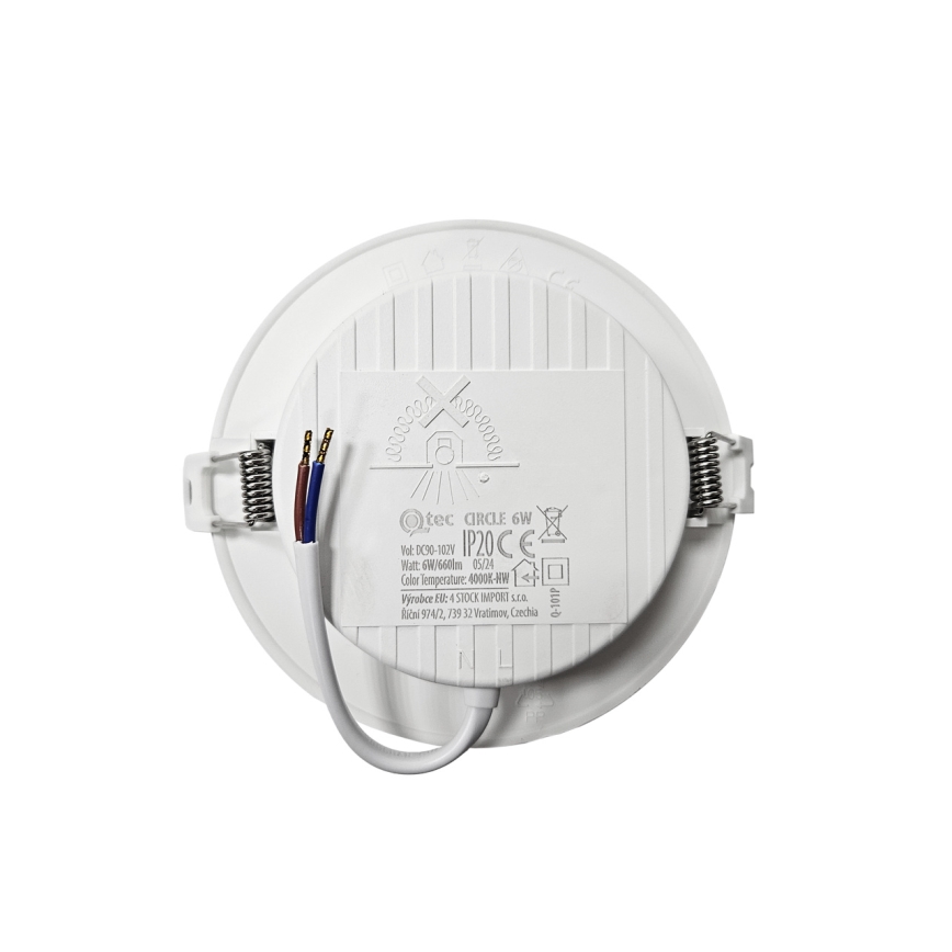 LED-Einbauleuchte CIRCLE LED/6W/230V 4000K d 12 cm weiß