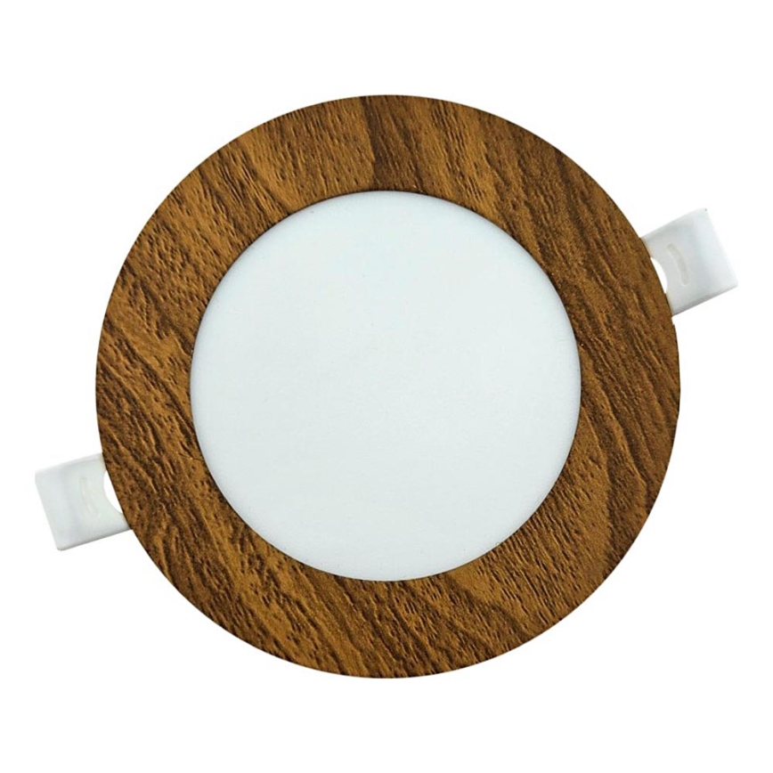 LED-Einbauleuchte CIRCLE LED/6W/230V 4200K d 11,8 cm braun
