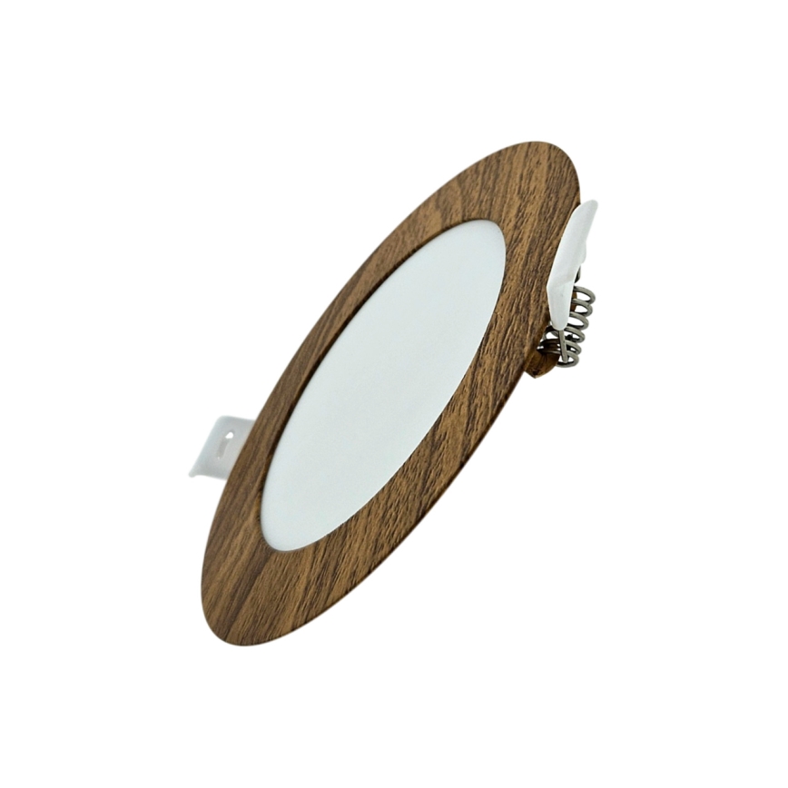 LED-Einbauleuchte CIRCLE LED/6W/230V 4200K d 11,8 cm braun