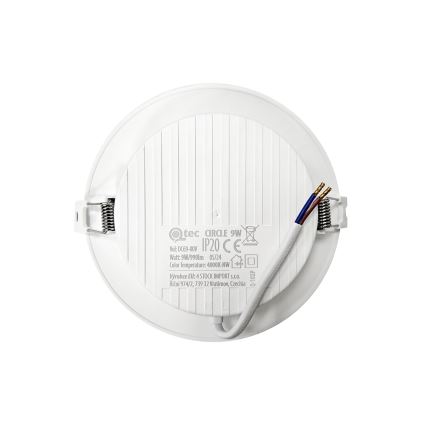 LED-Einbauleuchte CIRCLE LED/9W/230V 4000K d 14,5 cm weiß