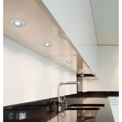 LED-Einbauleuchte EYE 1xGU10/50W + LED/3W/230V