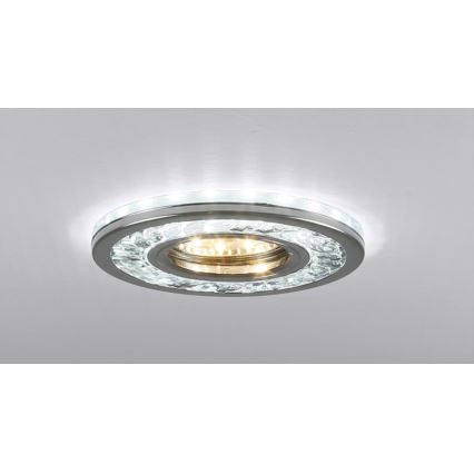 LED-Einbauleuchte EYE 1xGU10/50W + LED/3W/230V