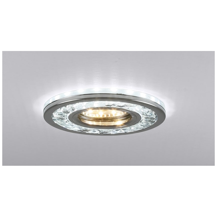 LED-Einbauleuchte EYE 1xGU10/50W + LED/3W/230V