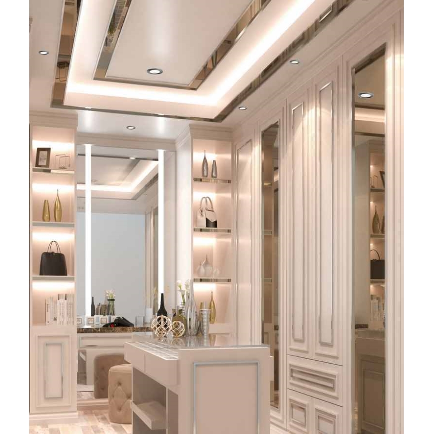 LED-Einbauleuchte für Badezimmer BONO LED/8W/230V 3000K IP65 glänzendes Chrom
