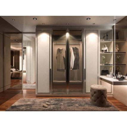 LED-Einbauleuchte für Badezimmer BONO LED/8W/230V 4000K IP65 schwarz