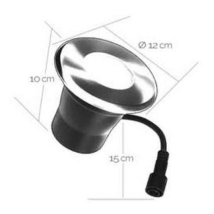 LED-Einbauleuchte für den Außenbereich EASY CONNECT 1xGU10/4W/230V 3000K IP65 rund