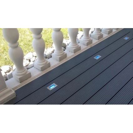 LED-Einbauleuchte für den Außenbereich EASY CONNECT LED/2W/230V blau IP67 rechteckig