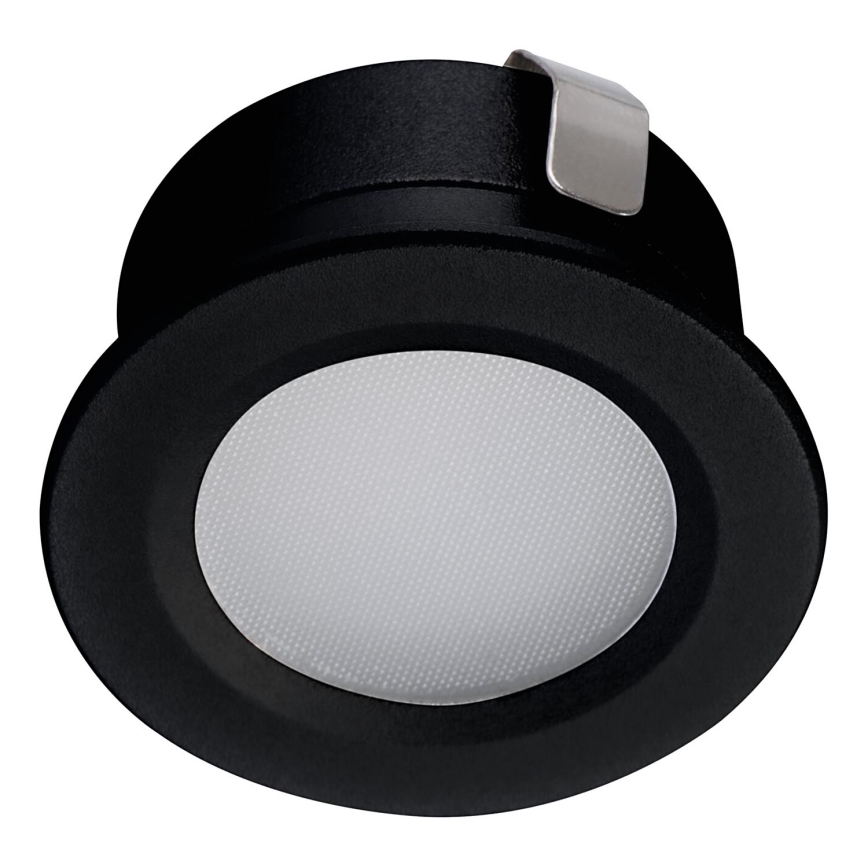 LED-Einbauleuchte für den Outdoor-Bereich IMBER LED/1W/12V 6500K d 3 cm 30 lm IP65 schwarz