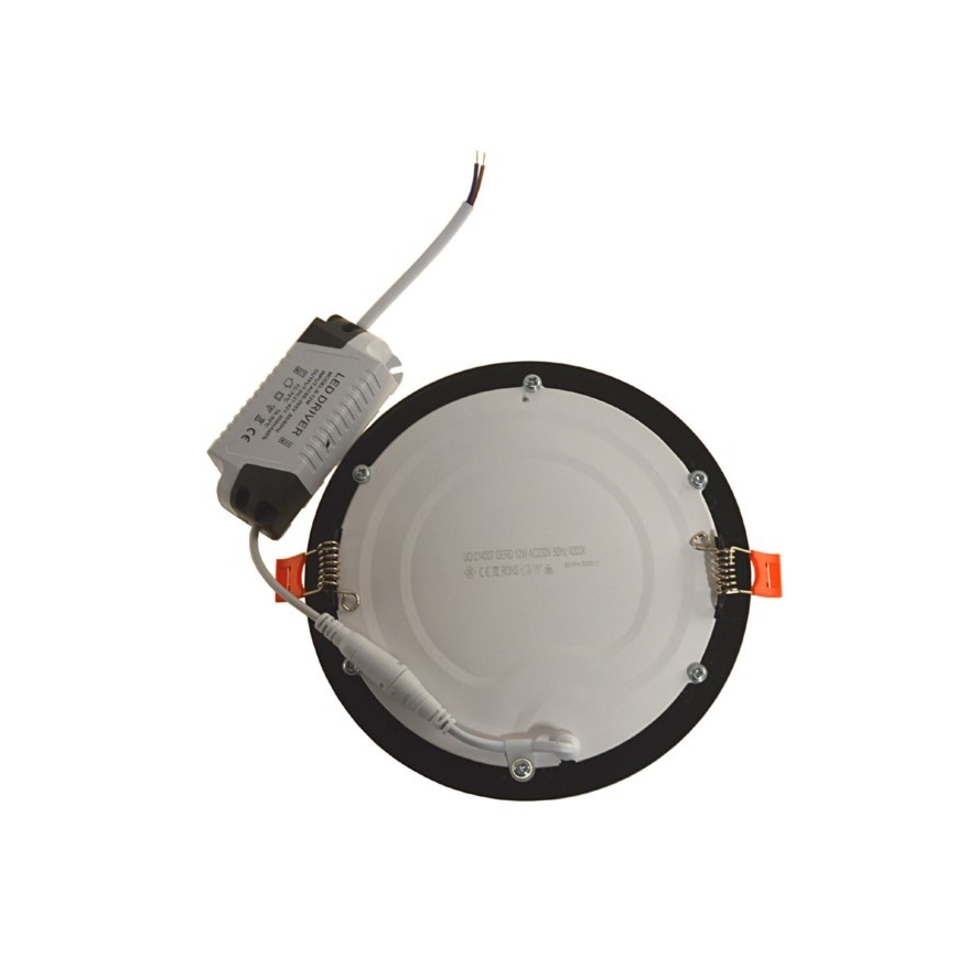 LED-Einbauleuchte GERD LED/12W/230V 4000K schwarz
