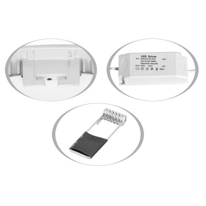 LED-Einbauleuchte für Badezimmer LADA LED/12W/230V 2700K IP44