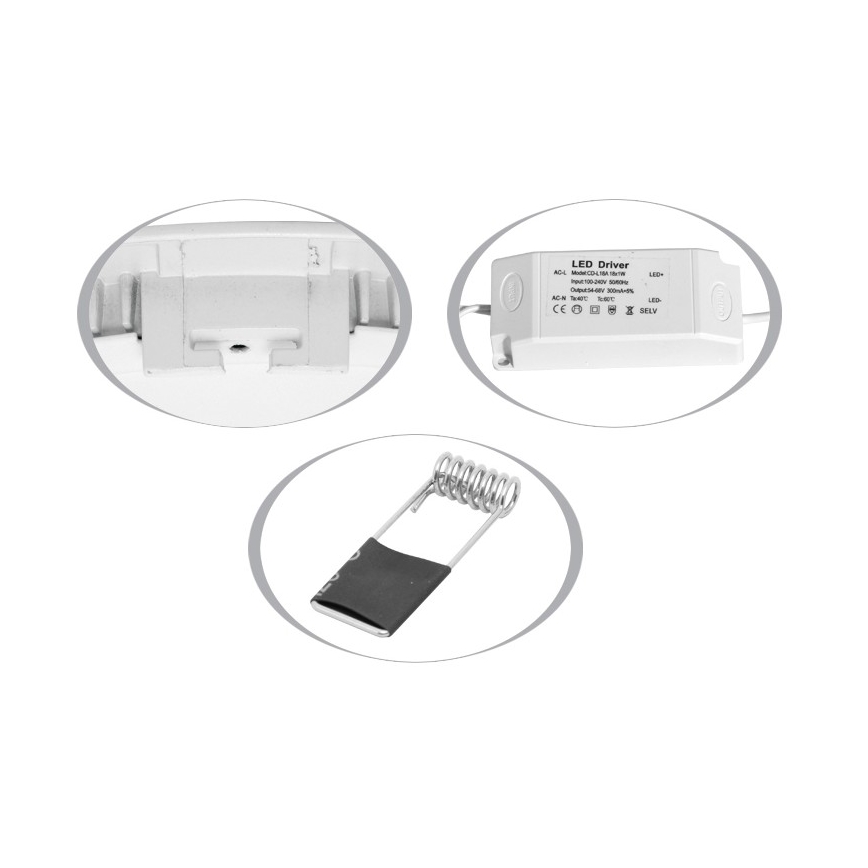 LED-Einbauleuchte für Badezimmer LADA LED/12W/230V 4100K IP44