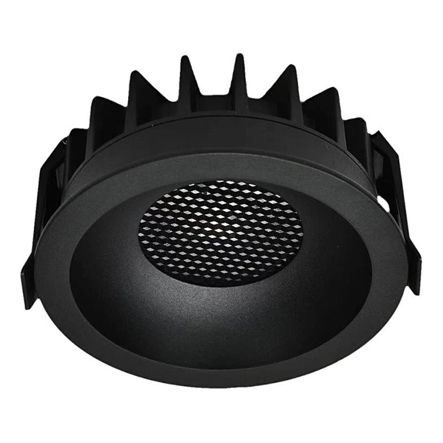 LED-Einbauleuchte LED/12W/230V 3000/4000/6400K ø 8,6 cm schwarz