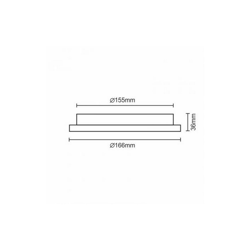 LED-Einbauleuchte LED/12W/230V IP40