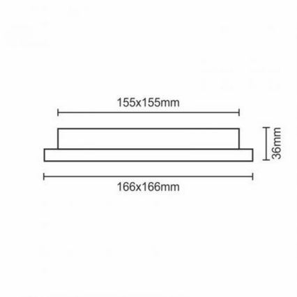 LED-Einbauleuchte LED/12W/230V IP40