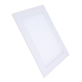 LED-Einbauleuchte LED/18W/230V 3000/4000/6000K 22,5x22,5 cm weiß