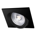 LED-Einbauleuchte LED/18W/230V 3000K 11,5x11,5 cm schwarz