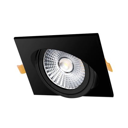 LED-Einbauleuchte LED/18W/230V 4000K 11,5x11,5 cm schwarz