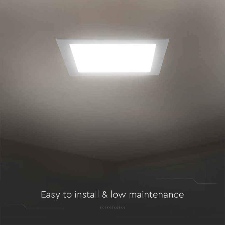 LED-Einbauleuchte LED/24W/230V 29,5x29,5 cm 4000K weiß