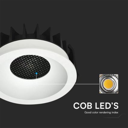 LED-Einbauleuchte LED/24W/230V 3000/4000/6400K ø 13,5 cm weiß