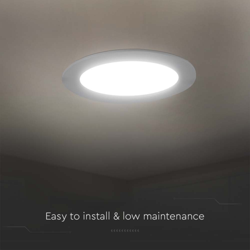 LED-Einbauleuchte LED/3W/230V d 9,5 cm 6500K weiß