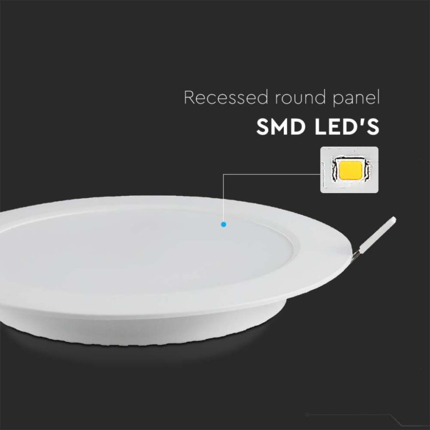 LED-Einbauleuchte LED/3W/230V d 9,5 cm 6500K weiß