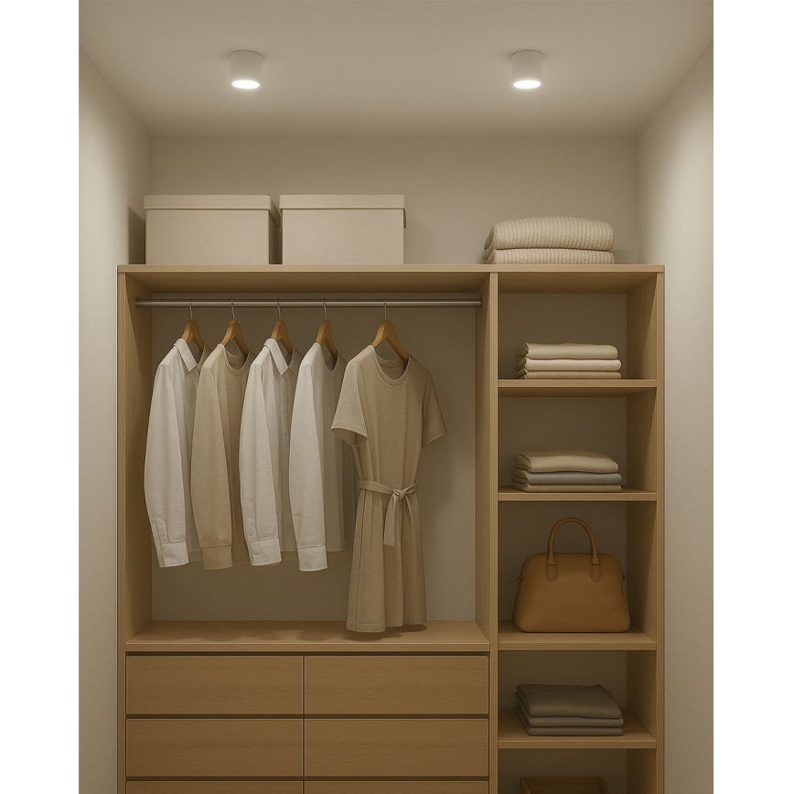 LED-Einbauleuchte LED/5W/230V 3000/4000/6400K Ø 7,5 cm weiß