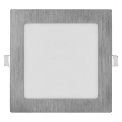 LED-Einbauleuchte NEXXO LED/12,5W/230V 3000/3500/4000K silber 17x17 cm