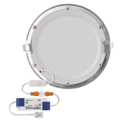 LED-Einbauleuchte NEXXO LED/18W/230V 3000/3500/4000K silber Ø 22,5 cm