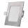 LED-Einbauleuchte NEXXO LED/7W/230V 3000/3500/4000K silber 12x12 cm