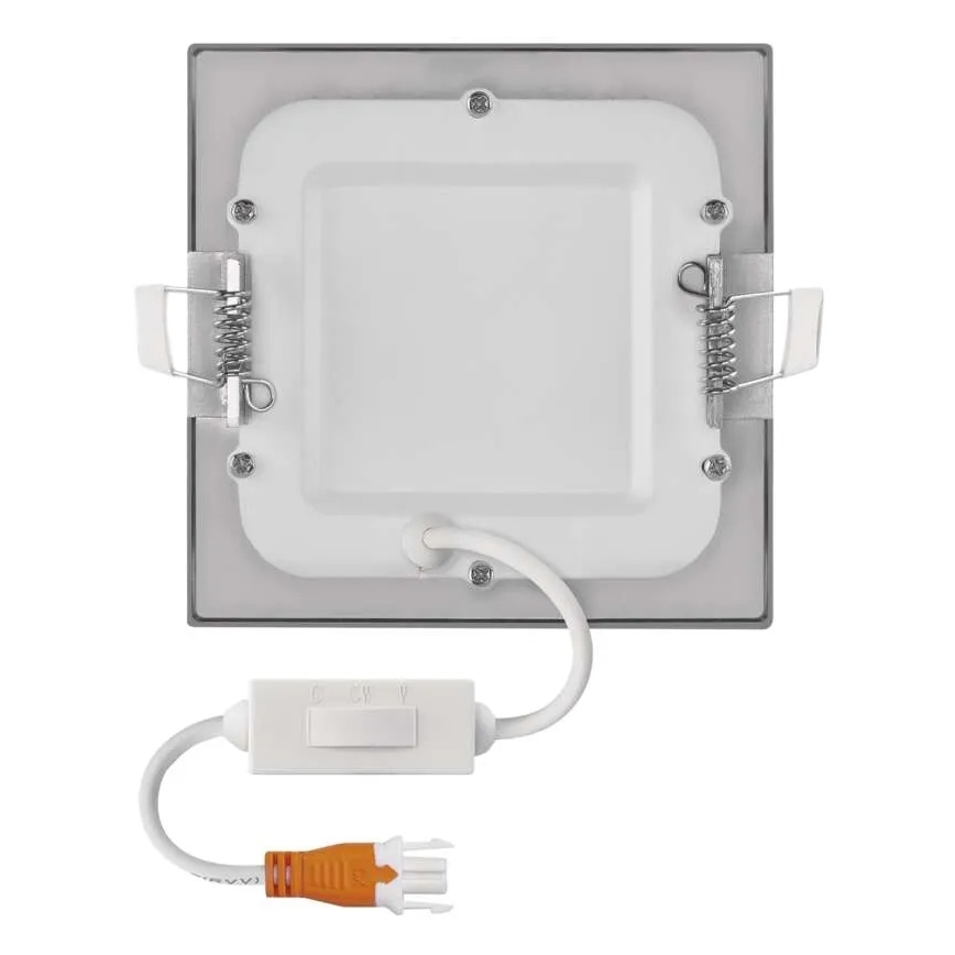 LED-Einbauleuchte NEXXO LED/7W/230V 3000/3500/4000K silber 12x12 cm