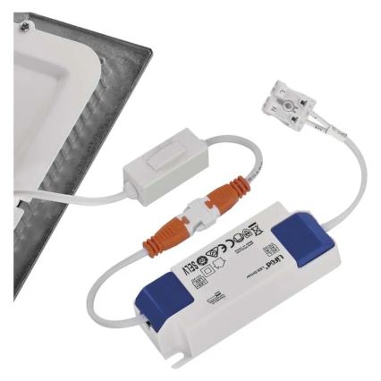 LED-Einbauleuchte NEXXO LED/7W/230V 3000/3500/4000K silber 12x12 cm